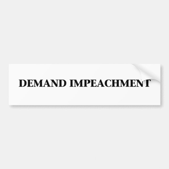 Adesivo Para Carro Impeachment de Demanda (Frente)