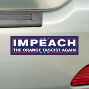 Adesivo Para Carro Impeçam O Fascista Laranja Novamente Anti-Trump