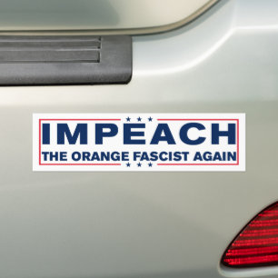 Adesivo Para Carro Impeçam O Fascista Laranja Novamente Anti-Trump