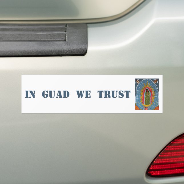 Adesivo Para Carro In Guad We Trust (No carro)