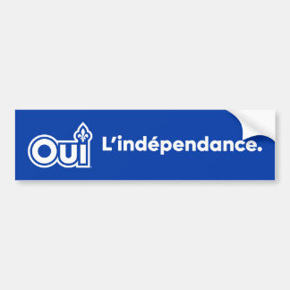 Adesivo Para Carro Independência do Quebec OUI