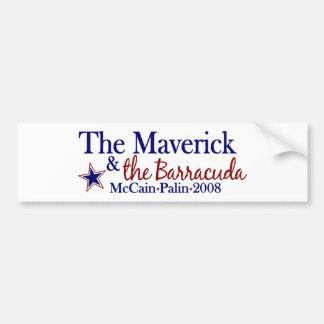 Adesivo Para Carro Independente e Barracuda (McCain Palin 2008)