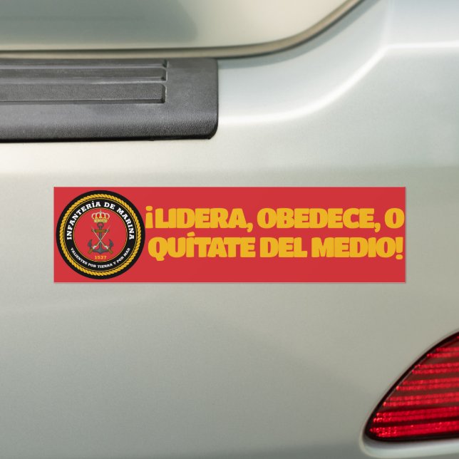 Adesivo Para Carro INFANTERIA DE MARINA Bumper Sticker (No carro)