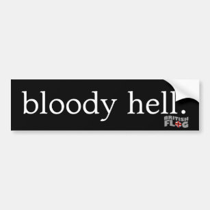 Adesivo Para Carro Inferno sangrento - frases britânicas