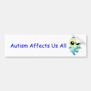 Adesivo Para Carro Influências do autismo - bebê Cthulhu