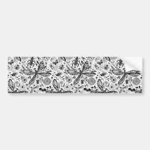 Adesivo Para Carro Insetos de porta em azul escuro