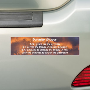 Adesivo Para Carro Inspiração do Céu de Oração da Serenidade