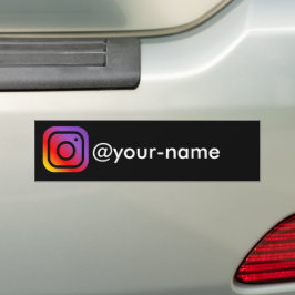 Adesivo Para Carro instagram personalizado para negócios de carro