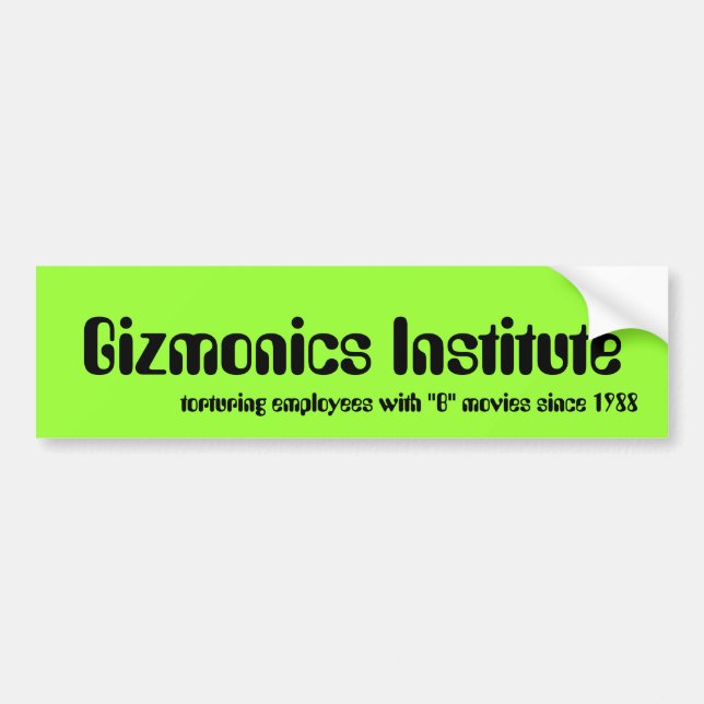 Adesivo Para Carro Instituto de Gizmonics (Frente)
