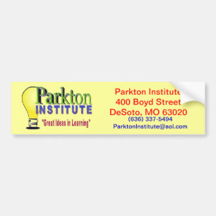 ADESIVO PARA CARRO INSTITUTO PARKTON