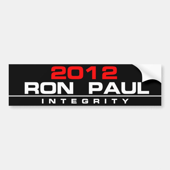 ADESIVO PARA CARRO INTEGRIDADE 2012 DE RON PAUL (Frente)