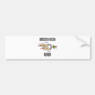 Adesivo Para Carro Interior Running dos genes (réplica do ADN)