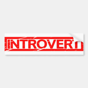 Adesivo Para Carro Introvert o selo