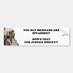Adesivo Para Carro Invasão mexicana/justiça branca