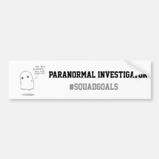 Adesivo Para Carro Investigador Paranormal Bumpersticker