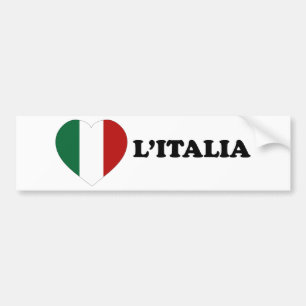 Adesivo Para Carro Io Amo Italia