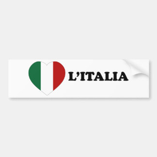 Adesivo Para Carro Io Amo Italia