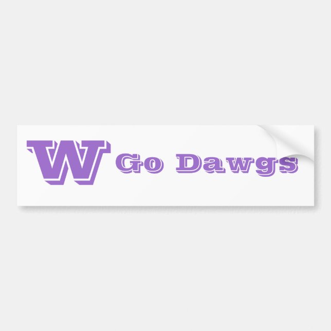 Adesivo Para Carro Ir para Dawgs Bumper Sticker (Frente)