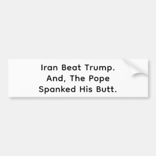 Adesivo Para Carro Irã Derrotou O Papa Espancou Trump Hankamer Artjun