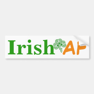 Adesivo Para Carro Irish AF Funny