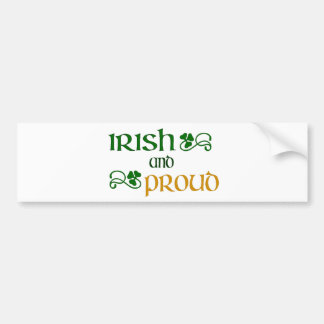 Adesivo Para Carro Irlandês e orgulhoso
