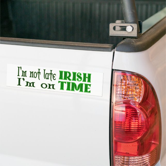 Adesivo Para Carro Irlandês Time Engraçado Dizendo Bumper Sticker (No caminhão)