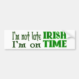 Adesivo Para Carro Irlandês Time Engraçado Dizendo Bumper Sticker