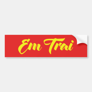 Adesivo Para Carro Irmão Vietnamita (Jovem) - Em Trai ~ Tijng Viet