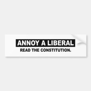 ADESIVO PARA CARRO IRRITE UM LIBERAL. LEIA A CONSTITUIÇÃO