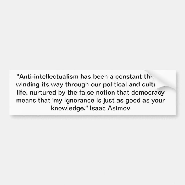 Adesivo Para Carro Isaac Asimov (Frente)