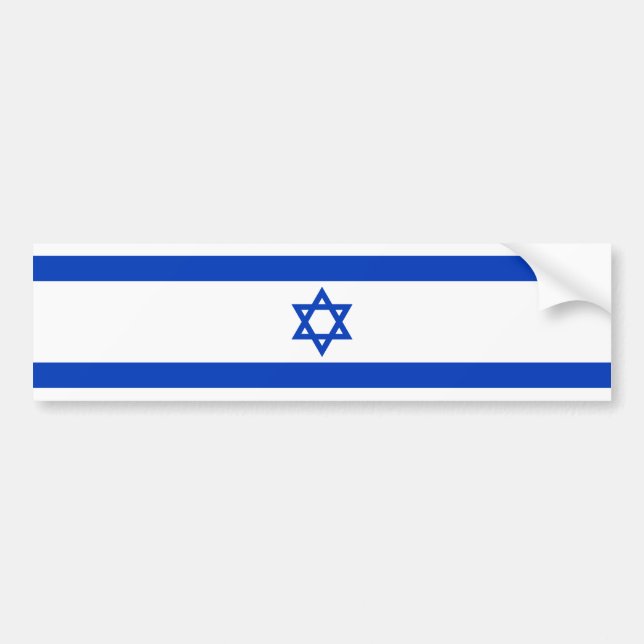 Adesivo Para Carro Israel - bandeira israelita (Frente)