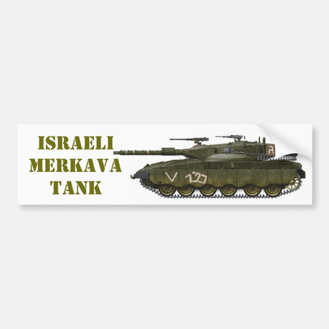 ADESIVO PARA CARRO ISRAELI MERKAVA TANK (Frente)