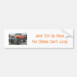 Adesivo Para Carro Jack eles acima dos pintinhos gordos dos meninos