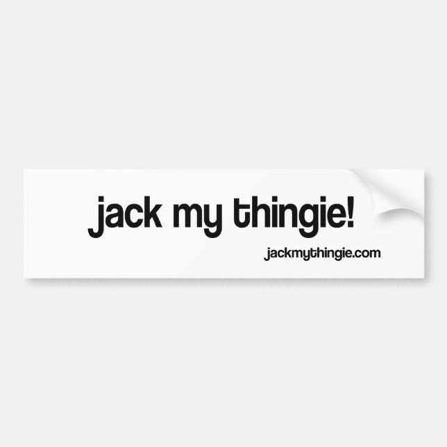 Adesivo Para Carro Jack meu autocolante no vidro traseiro de Thingie (Frente)