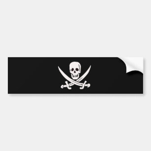 Adesivo Para Carro Jack Rackham-Branco