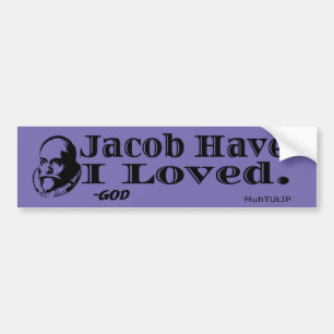 Adesivo Para Carro Jacob, Adorei O Bumper Sticker