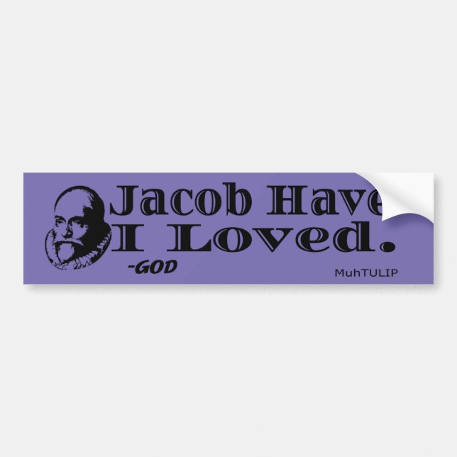 Adesivo Para Carro Jacob, Adorei O Bumper Sticker (Frente)