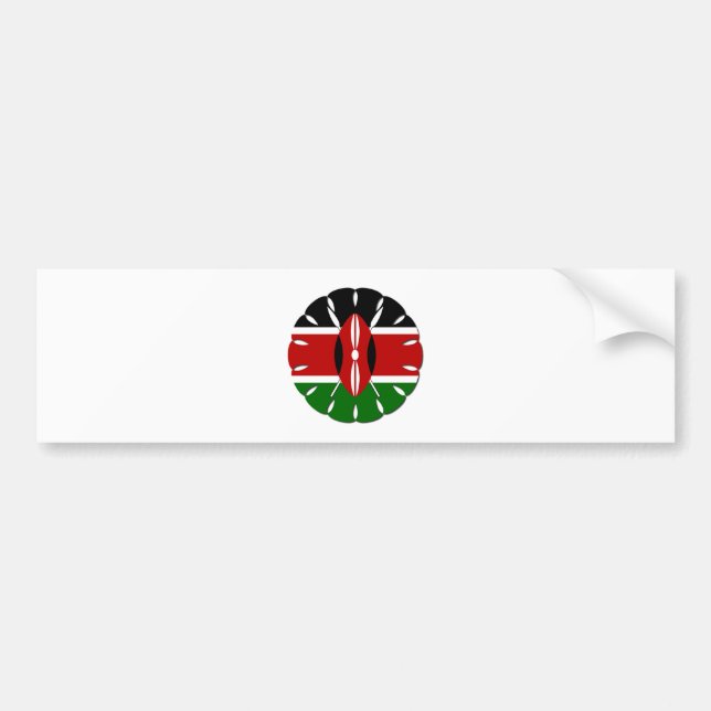 Adesivo Para Carro Jambo Kenyan Flag (Frente)