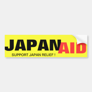 Adesivo Para Carro Japanaid SUPORTE ALIVIO JAPÃO!