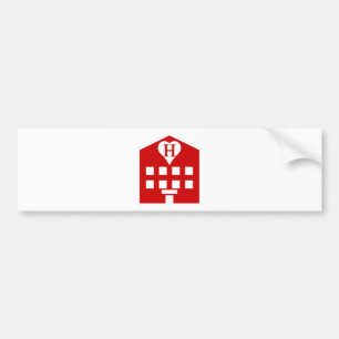 Adesivo Para Carro Japonês Emoji do hotel do amor