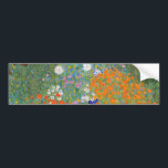 Adesivo Para Carro Jardim Flor (por Gustav Klimt)<br><div class="desc">Este design apresenta uma pintura do artista austríaco Gustav Klimt (1862-1918). É uma representação de um belo jardim floral no estilo impressionista típico de Klimt. As flores quase parecem estar transbordando, e é impossível não se sentir otimizado por sua beleza. A obra original foi concluída em 1907 e seu título...</div>