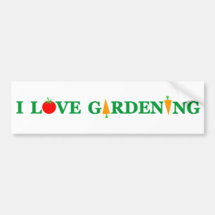 Adesivo Para Carro Jardineiro que engraçado EU AMO JARDINAR!