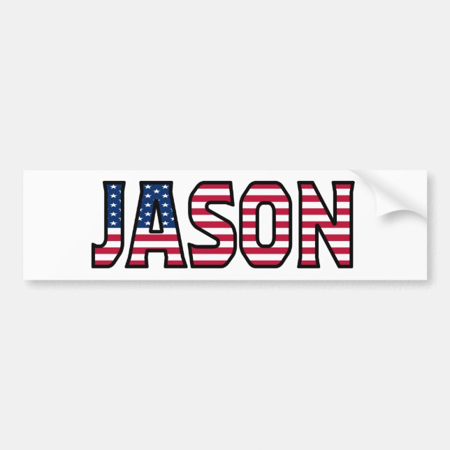 Adesivo Para Carro Jason Name Vorname USA Aufkleber Sticker Auto (Frente)