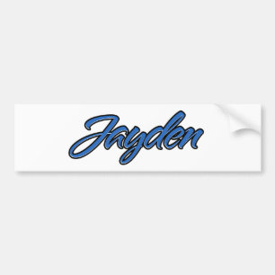 Adesivo Para Carro Jayden Name blue Aufkleber Sticker Autoaufkleber