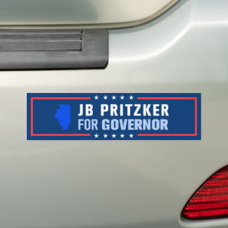 Adesivo Para Carro JB Pritzker para Governador de Illinois