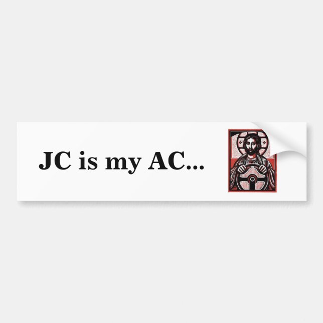 Adesivo Para Carro JC é minha C.A.… Bumpersticker (Frente)