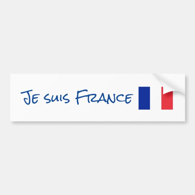Adesivo Para Carro Je suis France Bumper Sticker (Frente)