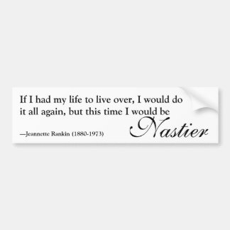 Adesivo Para Carro Jeannette Rankin Nasty Woman Cote Bumper Sticker