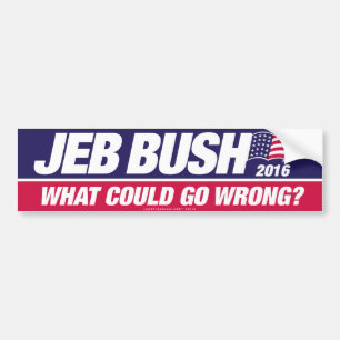 Adesivo Para Carro Jeb Bush 2016