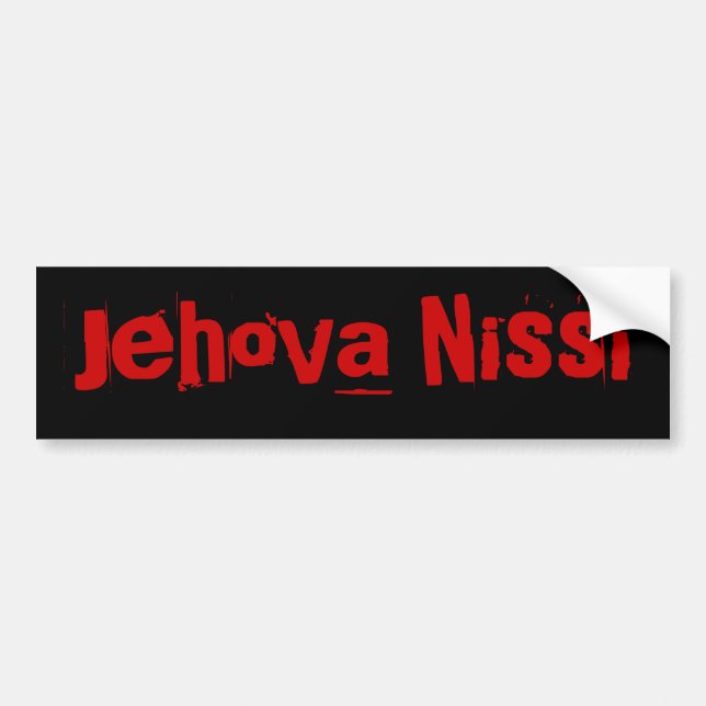Adesivo Para Carro Jehova Nissi (Frente)